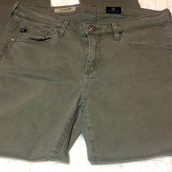 Adriano Goldschmied Khaki Green Jeans; size 27 - Picture 2 of 7